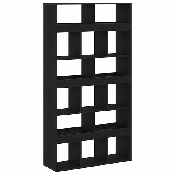 vidaXL Book Cabinet 2 pcs Black Oak 100 x 33 x 187.5 cm