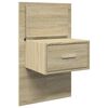 vidaXL Bed Headboard with Cabinets Sonoma Oak 160 cm Engineered Wood