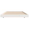 vidaXL Bed Frame without Mattress White 75x190 cm Small Single Solid Wood Pine