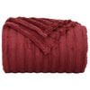 vidaXL Throw Blanket Bordeaux Red 200 x 150 cm Fleece