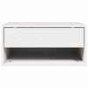 vidaXL Bedside Table White 50 x 32.5 x 24 cm Solid pine wood