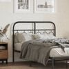 vidaXL Metal Replace Headboard Black 120 cm