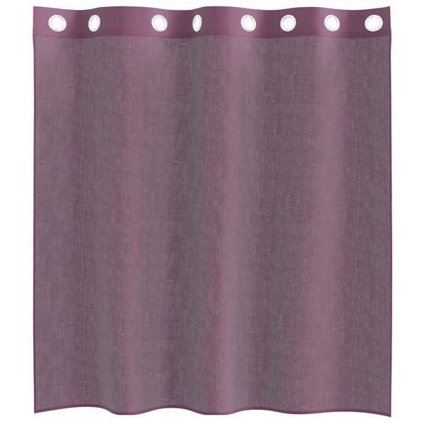 vidaXL Voile Curtains with Grommets 2 pcs Purple 140x140 cm