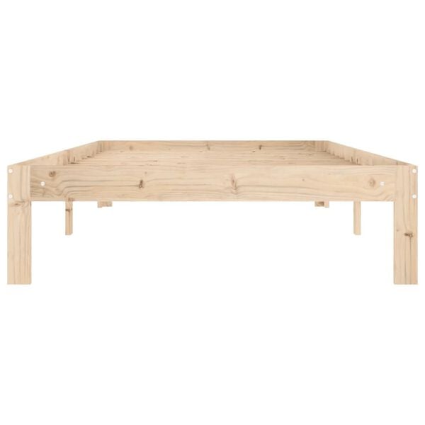vidaXL Bed Frame without Mattress Solid Wood Pine 100x200cm