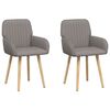 vidaXL Dining Chairs 2 pcs Fabric Taupe 56.5 x 50 x 87.5 cm