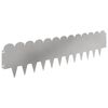 vidaXL Lawn Edging 20 pcs 103 x 25 cm Steel Silver