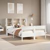 vidaXL Bookcase Bed without Mattress White 120x200cm Solid Wood Pine