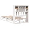 vidaXL Bookcase Bed without Mattress White 90x200 cm Solid Wood Pine