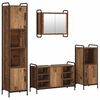 vidaXL Bathroom Cabinet Set 4 pcs Old Wood 40 x 36 x 181 cm