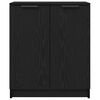 vidaXL Shoe Cabinet Black Oak 59 x 35 x 70 cm Engineered Wood
