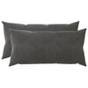 vidaXL Cushion Cover 2 pcs HEERLEN Dark Grey 40 x 70 cm Velvet