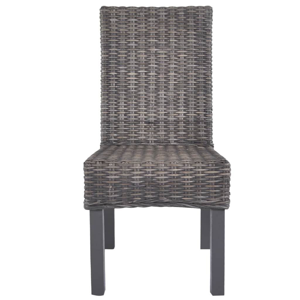 Dark brown rattan dining chairs new arrivals