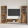 vidaXL TV Cabinet Set with Drawer FLORIN Old Wood Engineered Wood