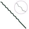 vidaXL Plant Support 20 pcs Green 170 x 0.6 x 0.6 cm Steel