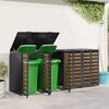 vidaXL Wheelie Bin Storage for 4 Bins Anthracite 272 x 77.5 x 115.5 cm