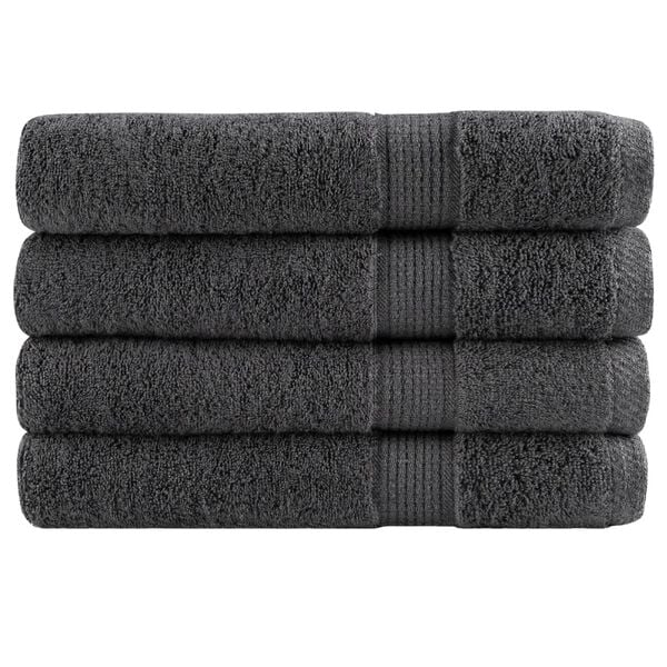 vidaXL Premium Sauna Towels "SOLUND" 4 pcs Anthracite 80x200 cm 600 gsm