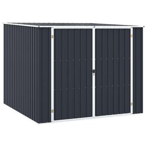 vidaXL Garden Shed Anthracite 195x198x159 cm Galvanised Steel