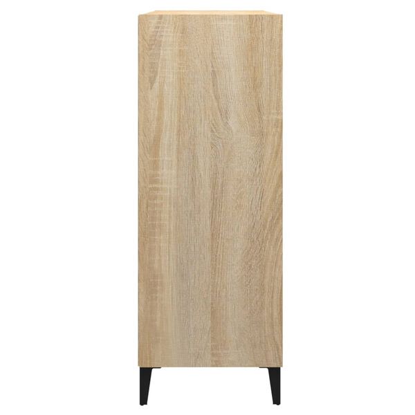 vidaXL Sideboard Sonoma Oak 69.5x32.5x90 cm Engineered Wood
