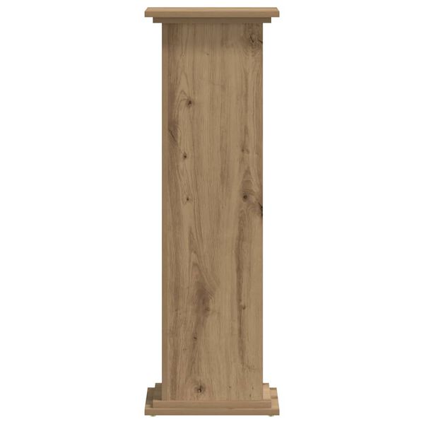 vidaXL Plant Stand Artisan Oak 33x33x100 cm Engineered Wood