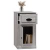 vidaXL Side Cabinet with Drawer Grey Sonoma 40x50x75 cm Engineered Wood