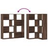 vidaXL Corner Bookcase 4-Tier Brown Oak 85x85x140 cm Engineered Wood