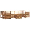 vidaXL Sofa Sets 8 pcs Natural Solid Acacia Wood