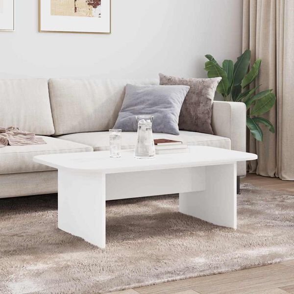 vidaXL Coffee Table White 93 x 53 x 33 cm Engineered Wood