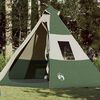 vidaXL Camping Tent Tipi 7-Person Green Waterproof