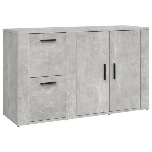 vidaXL Sideboard Concrete Grey 100x33x59.5 cm Engineered Wood