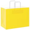 vidaXL Paper Bags 50 pcs with Handles Yellow 32x17x25 cm