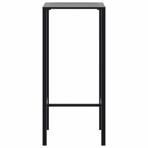 vidaXL Bar Table Black 50x50x110 cm Powder-coated Steel