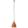 vidaXL Industrial Hanging Lamp Copper Iron & Solid Wood 23 cm E27