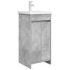 vidaXL Bathroom Vanity with Sink Concrete Grey 42 x 40 x 84.5 cm