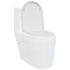 vidaXL Toilet Seat White 46.2 x 36 x 4.3 cm Duroplast