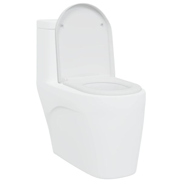 vidaXL Toilet Seat White 46.2 x 36 x 4.3 cm Duroplast