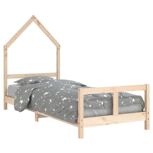 vidaXL Kids Bed Frame 80x200 cm Solid Wood Pine