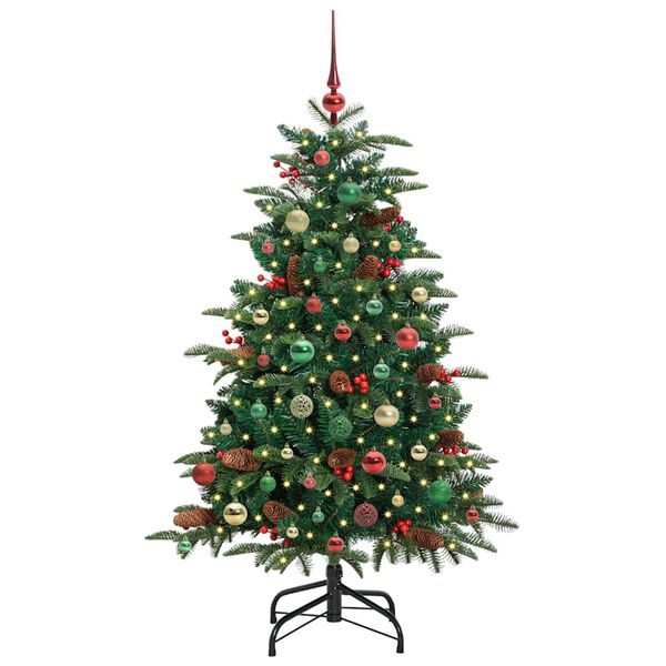 vidaXL Artificial Christmas Tree with 150 LEDs with Stand Green 150 cm