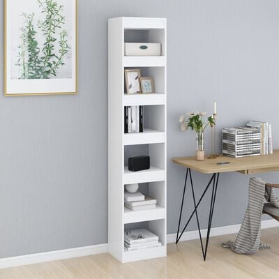 vidaXL Book Cabinet/Room Divider White 40x30x198 cm