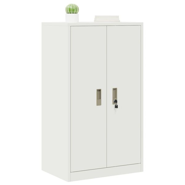 vidaXL Storage Cabinet White 60 x 40 x 105 cm Cold-Rolled Steel