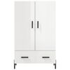 vidaXL Highboard High Gloss White 69.5x31x115 cm Engineered Wood