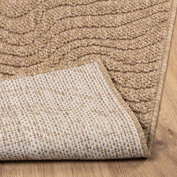 vidaXL Area Rugs Moire Square Natural 200 x 200 cm