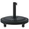 vidaXL Parasol Base Art Deco Black &Oslash; 45 x 39.5 cm Iron