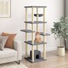 vidaXL Cat Tree with Sisal Scratching Posts Dark Grey 154 cm