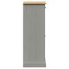vidaXL Shoe Cabinet VIGO Grey 60x35x96 cm Solid Wood Pine