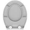SCH&Uuml;TTE Duroplast Toilet Seat with Soft-Close SLIM GREY Grey