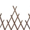 vidaXL Willow Trellis Fence 5 pcs 170x37 cm