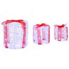vidaXL Gift Box Decoration 3 pcs Cold white 20 x 20 x 21 cm Acrylic