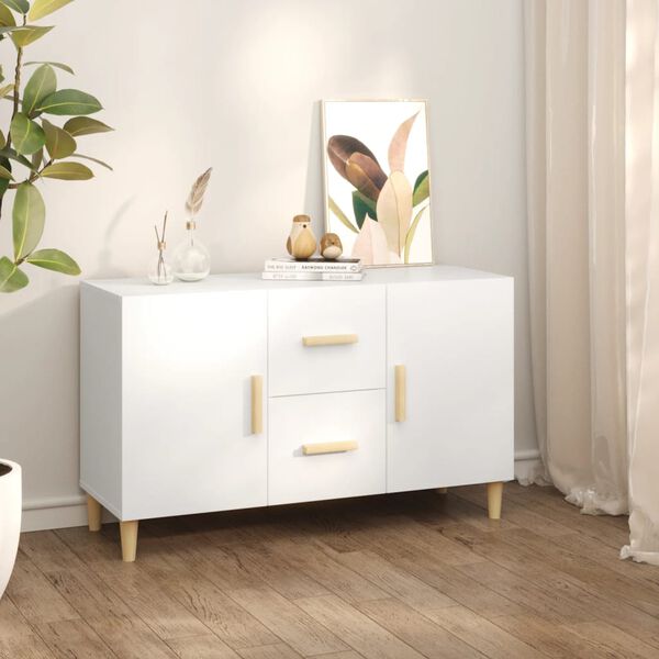 vidaXL Sideboard White 100x36x60 cm Engineered Wood