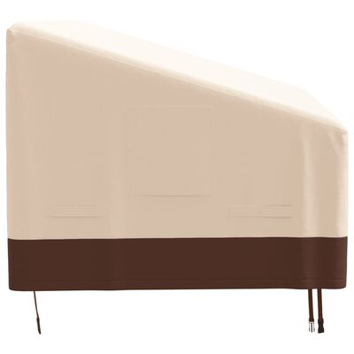 vidaXL 3-Seater Bench Covers 2 pcs 198x97x48/74 cm 600D Oxford Fabric