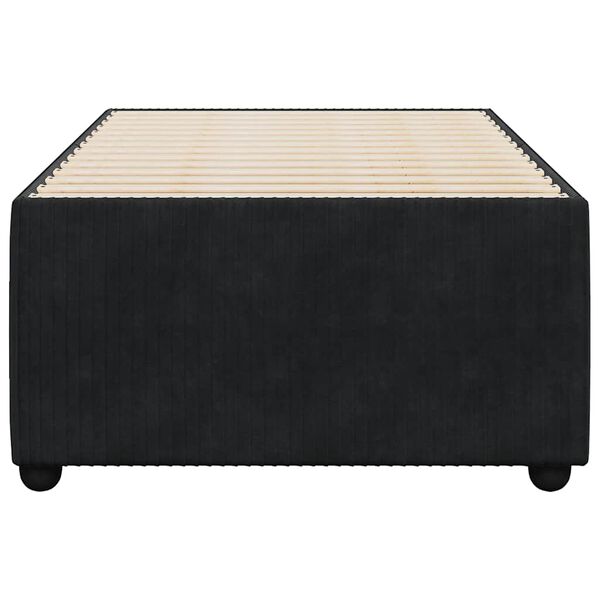 vidaXL Bed Frame without Mattress Black 90x190 cm Single Velvet